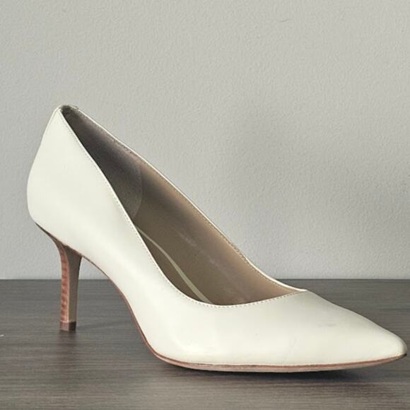 Lauren Ralph Lauren Women's  Lanette Leather Pumps Size 9.5 Cream NEW - Picture 5 of 8